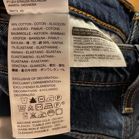 Levi’s Wedgie Straight denim size 25 - Picture 5 of 5